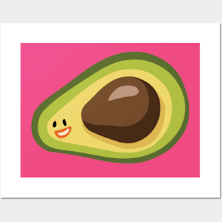 Smiley Avocado Friend Posters and Art